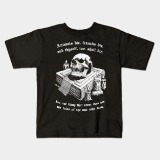 Memento Mori poetry Kids T-Shirt